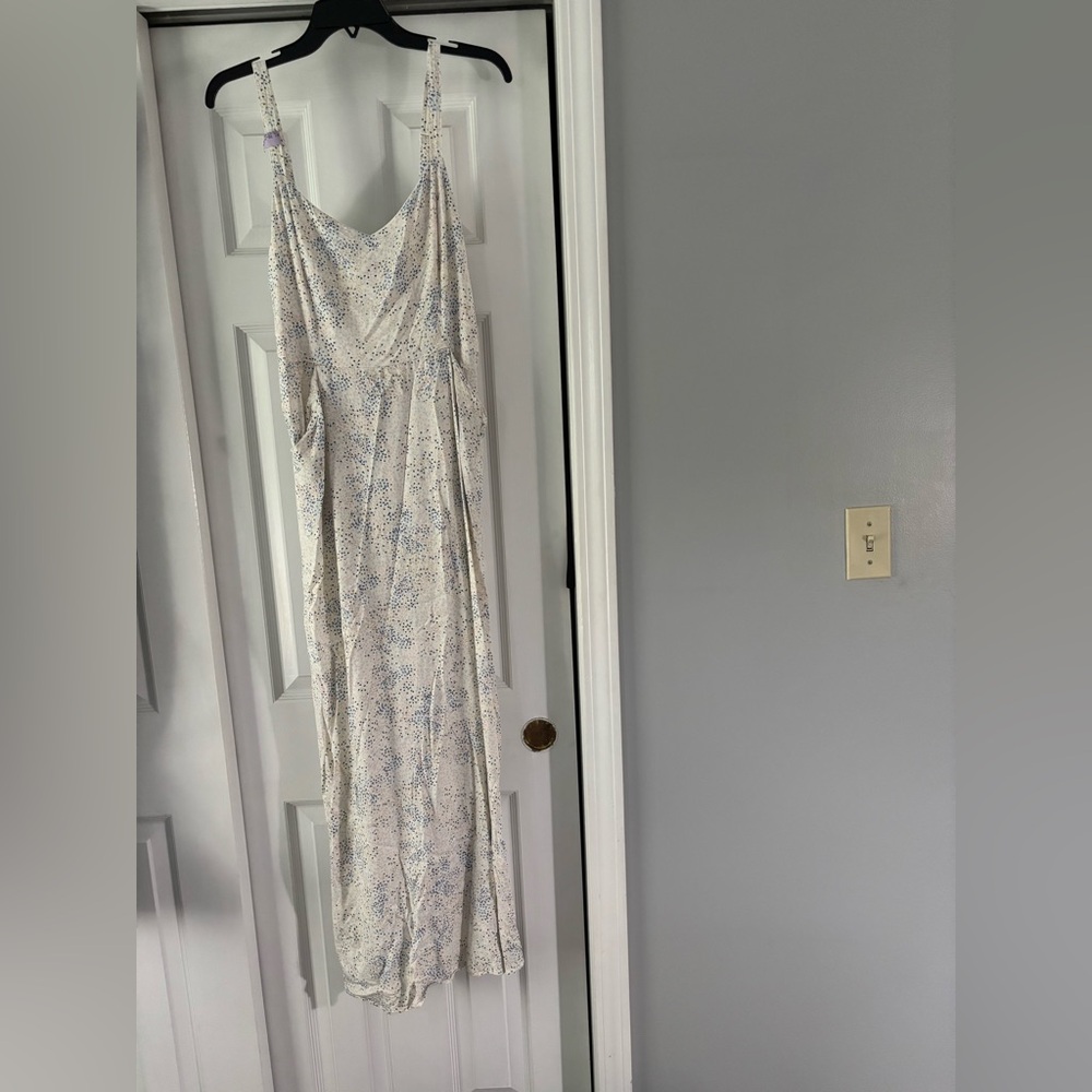 41 Hawthorn Silver Sequin Ruched Maxi Dress